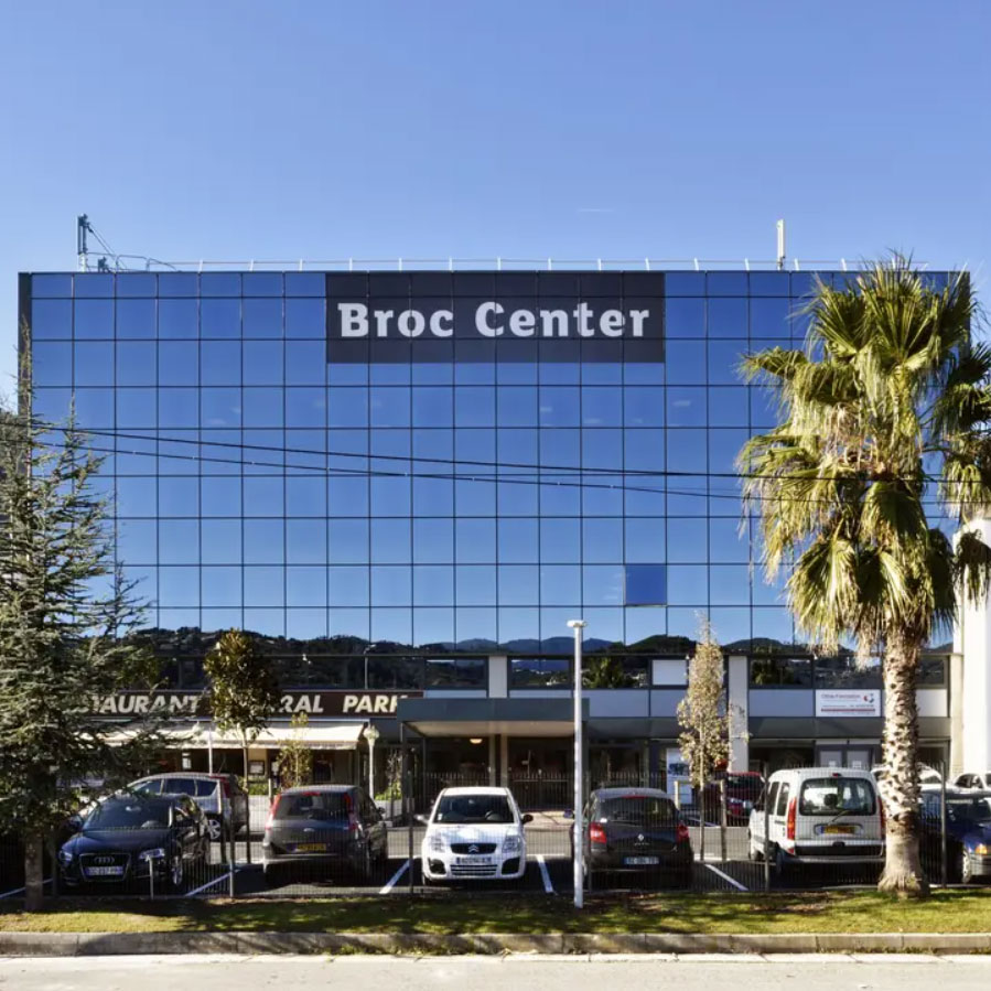 Localisation du service SISCA au Broc Center à Carros