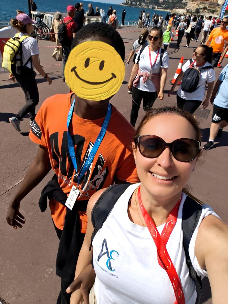 Participation à la No Finih Line : usager et éducatrice