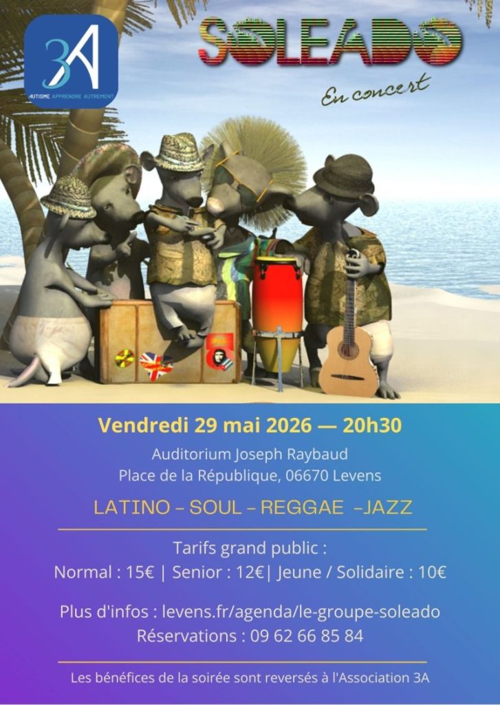 Concert 3A le 29 mai 2026 à Levens